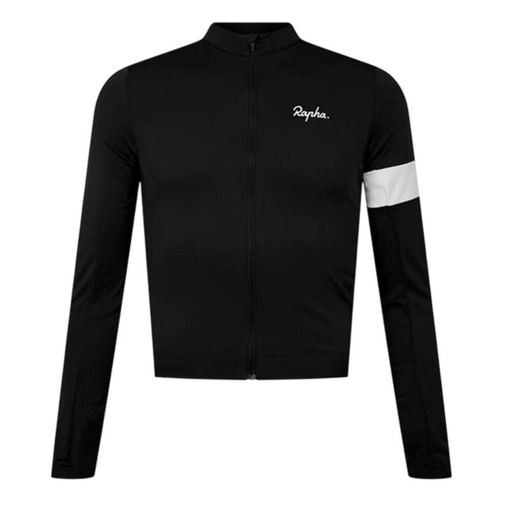 Rapha Mens Core Full Zip Cycling Jersey / Black